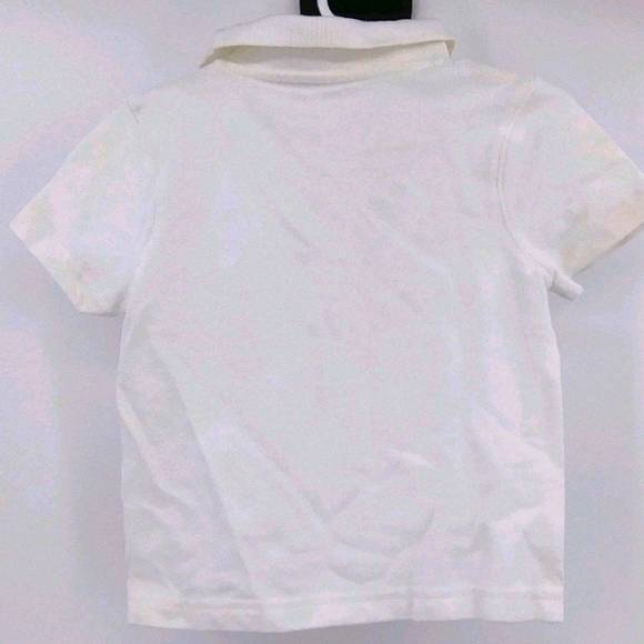 💙 JUMPING BEANS White Short Sleeved Polo Shirt 3T - Picture 2 of 3